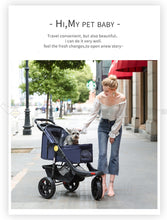 Load image into Gallery viewer, Portable Folding Pet Cart Dog Cat Teddy Compact Four-wheeled Outdoor Travel Gear Go Out Light Stroller dog car pet bag