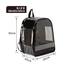 Load image into Gallery viewer, EFCAT Pet Cat kitty kitten Dog Puppy Backpack Transport Travel Bag Transparent Fashion Leather Carry Light Carrier EDENPETZ