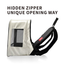 Load image into Gallery viewer, EFCAT Pet Cat kitty kitten Dog Puppy Backpack Transport Travel Bag Transparent Fashion Leather Carry Light Carrier EDENPETZ