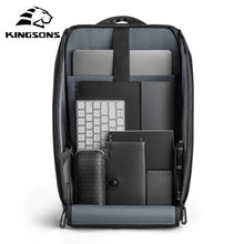 Load image into Gallery viewer, Kingsons Multifunction Men 15 inch Laptop Backpacks Fashion Waterproof Travel Backpack Anti-thief male Mochila school bags hot