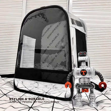 Load image into Gallery viewer, EFCAT Pet Cat kitty kitten Dog Puppy Backpack Transport Travel Bag Transparent Fashion Leather Carry Light Carrier EDENPETZ