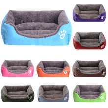 Load image into Gallery viewer, (S-3XL) Large Pet Cat Dog Bed 8Colors Warm Cozy Dog House Soft Fleece Nest Dog Baskets Mat Autumn Winter Waterproof Kennel #1