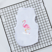 Load image into Gallery viewer, Flamingo Pattern Soft Summer Pet Clothes Dog Clothes Dog Vest Dog Shirt Pet Vest Shirt Pet Products Cat T-shirt Cat Clothes Vest