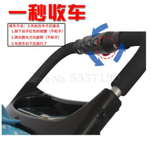 Load image into Gallery viewer, 600 Pet stroller dog stroller folding three-wheeled pet cart pet trolley teddy dog stroller lightweight