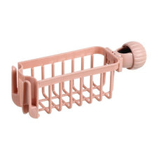 Load image into Gallery viewer, Adjustable Snap Sink Soap Sponge Holder Storage Drain Rack Kitchen Hanging Drain Rack Holder Shelf Bathroom Towel Organizer
