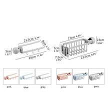 Load image into Gallery viewer, Adjustable Snap Sink Soap Sponge Holder Storage Drain Rack Kitchen Hanging Drain Rack Holder Shelf Bathroom Towel Organizer