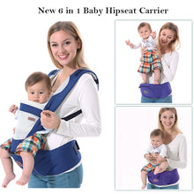 Load image into Gallery viewer, Ergonomic Baby Carrier Backpack Multifunctional 3 In 1 Hipseat Baby Sling Wrap Breathable Hooded Kangaroo For 1-36M