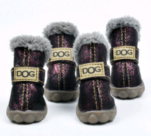 Load image into Gallery viewer, Pet shoes dog thick snow boots warm Teddy autumn and winter shoes VIP shoes
