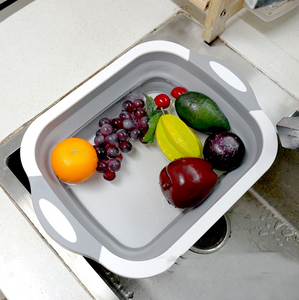 Multifunctional Anvil Board Cutting Vegetable Fruit Washing Basket