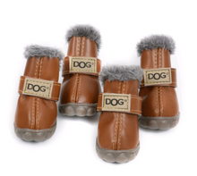 Load image into Gallery viewer, Pet shoes dog thick snow boots warm Teddy autumn and winter shoes VIP shoes
