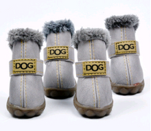 Load image into Gallery viewer, Pet shoes dog thick snow boots warm Teddy autumn and winter shoes VIP shoes
