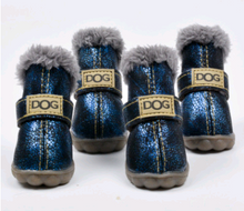 Load image into Gallery viewer, Pet shoes dog thick snow boots warm Teddy autumn and winter shoes VIP shoes
