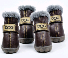 Load image into Gallery viewer, Pet shoes dog thick snow boots warm Teddy autumn and winter shoes VIP shoes
