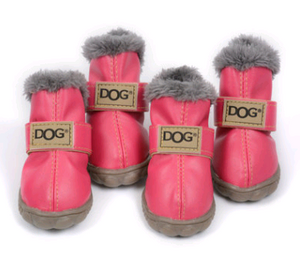 Pet shoes dog thick snow boots warm Teddy autumn and winter shoes VIP shoes