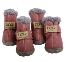 Load image into Gallery viewer, Pet shoes dog thick snow boots warm Teddy autumn and winter shoes VIP shoes
