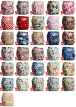 Load image into Gallery viewer, [Littles&amp;Bloomz] One Size Reusable Cloth Nappy Washable Waterproof  Baby Pocket Diaper STANDARD Hook-Loop Cover Wrap Insert
