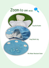 Load image into Gallery viewer, [Littles&amp;Bloomz] One Size Reusable Cloth Nappy Washable Waterproof  Baby Pocket Diaper STANDARD Hook-Loop Cover Wrap Insert
