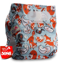 Load image into Gallery viewer, [Littles&amp;Bloomz] One Size Reusable Cloth Nappy Washable Waterproof  Baby Pocket Diaper STANDARD Hook-Loop Cover Wrap Insert
