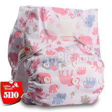 Load image into Gallery viewer, [Littles&amp;Bloomz] One Size Reusable Cloth Nappy Washable Waterproof  Baby Pocket Diaper STANDARD Hook-Loop Cover Wrap Insert
