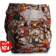 Load image into Gallery viewer, [Littles&amp;Bloomz] One Size Reusable Cloth Nappy Washable Waterproof  Baby Pocket Diaper STANDARD Hook-Loop Cover Wrap Insert
