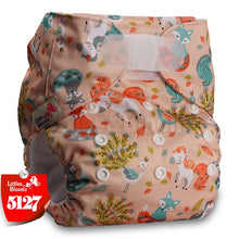 Load image into Gallery viewer, [Littles&amp;Bloomz] One Size Reusable Cloth Nappy Washable Waterproof  Baby Pocket Diaper STANDARD Hook-Loop Cover Wrap Insert
