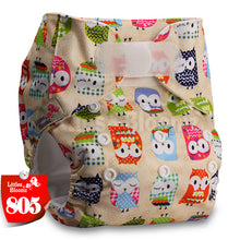 Load image into Gallery viewer, [Littles&amp;Bloomz] One Size Reusable Cloth Nappy Washable Waterproof  Baby Pocket Diaper STANDARD Hook-Loop Cover Wrap Insert
