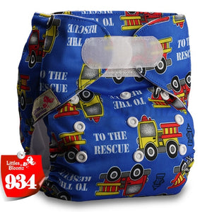 [Littles&Bloomz] One Size Reusable Cloth Nappy Washable Waterproof  Baby Pocket Diaper STANDARD Hook-Loop Cover Wrap Insert
