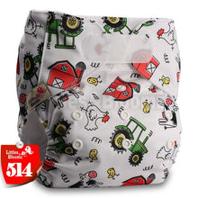 Load image into Gallery viewer, [Littles&amp;Bloomz] One Size Reusable Cloth Nappy Washable Waterproof  Baby Pocket Diaper STANDARD Hook-Loop Cover Wrap Insert
