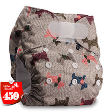 Load image into Gallery viewer, [Littles&amp;Bloomz] One Size Reusable Cloth Nappy Washable Waterproof  Baby Pocket Diaper STANDARD Hook-Loop Cover Wrap Insert
