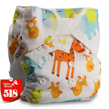Load image into Gallery viewer, [Littles&amp;Bloomz] One Size Reusable Cloth Nappy Washable Waterproof  Baby Pocket Diaper STANDARD Hook-Loop Cover Wrap Insert
