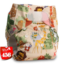 Load image into Gallery viewer, [Littles&amp;Bloomz] One Size Reusable Cloth Nappy Washable Waterproof  Baby Pocket Diaper STANDARD Hook-Loop Cover Wrap Insert
