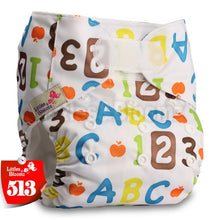 Load image into Gallery viewer, [Littles&amp;Bloomz] One Size Reusable Cloth Nappy Washable Waterproof  Baby Pocket Diaper STANDARD Hook-Loop Cover Wrap Insert
