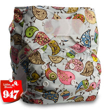 Load image into Gallery viewer, [Littles&amp;Bloomz] One Size Reusable Cloth Nappy Washable Waterproof  Baby Pocket Diaper STANDARD Hook-Loop Cover Wrap Insert

