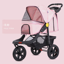 Load image into Gallery viewer, Portable Folding Pet Cart Dog Cat  Teddy Compact Four-wheeled Outdoor Travel Gear Go Out Light  Stroller  dog car pet bag
