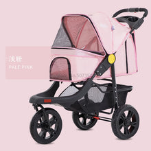 Load image into Gallery viewer, Portable Folding Pet Cart Dog Cat  Teddy Compact Four-wheeled Outdoor Travel Gear Go Out Light  Stroller  dog car pet bag
