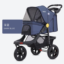 Load image into Gallery viewer, Portable Folding Pet Cart Dog Cat  Teddy Compact Four-wheeled Outdoor Travel Gear Go Out Light  Stroller  dog car pet bag
