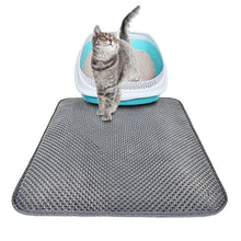 Load image into Gallery viewer, Waterproof Pet Cat Litter Mat EVA Double Layer Cat Litter Trapping Pet Litter Cat Mat Clean Pad Products For Cats Accessories
