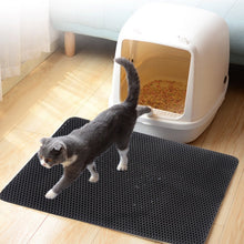 Load image into Gallery viewer, Waterproof Pet Cat Litter Mat EVA Double Layer Cat Litter Trapping Pet Litter Cat Mat Clean Pad Products For Cats Accessories
