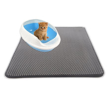 Load image into Gallery viewer, Waterproof Pet Cat Litter Mat EVA Double Layer Cat Litter Trapping Pet Litter Cat Mat Clean Pad Products For Cats Accessories
