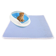 Load image into Gallery viewer, Waterproof Pet Cat Litter Mat EVA Double Layer Cat Litter Trapping Pet Litter Cat Mat Clean Pad Products For Cats Accessories
