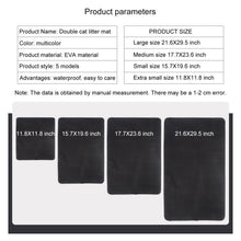 Load image into Gallery viewer, Waterproof Pet Cat Litter Mat EVA Double Layer Cat Litter Trapping Pet Litter Cat Mat Clean Pad Products For Cats Accessories
