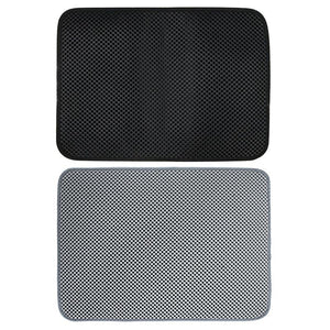 Waterproof Pet Cat Litter Mat EVA Double Layer Cat Litter Trapping Pet Litter Cat Mat Clean Pad Products For Cats Accessories