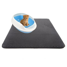 Load image into Gallery viewer, Waterproof Pet Cat Litter Mat EVA Double Layer Cat Litter Trapping Pet Litter Cat Mat Clean Pad Products For Cats Accessories
