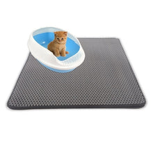 Load image into Gallery viewer, Waterproof Pet Cat Litter Mat EVA Double Layer Cat Litter Trapping Pet Litter Cat Mat Clean Pad Products For Cats Accessories
