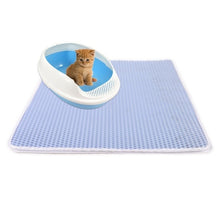 Load image into Gallery viewer, Waterproof Pet Cat Litter Mat EVA Double Layer Cat Litter Trapping Pet Litter Cat Mat Clean Pad Products For Cats Accessories
