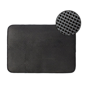 Waterproof Pet Cat Litter Mat EVA Double Layer Cat Litter Trapping Pet Litter Cat Mat Clean Pad Products For Cats Accessories
