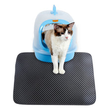 Load image into Gallery viewer, Waterproof Pet Cat Litter Mat EVA Double Layer Cat Litter Trapping Pet Litter Cat Mat Clean Pad Products For Cats Accessories
