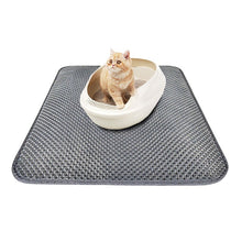 Load image into Gallery viewer, Waterproof Pet Cat Litter Mat EVA Double Layer Cat Litter Trapping Pet Litter Cat Mat Clean Pad Products For Cats Accessories
