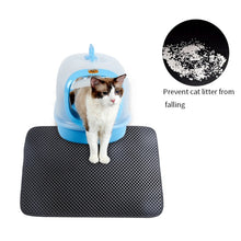 Load image into Gallery viewer, Waterproof Pet Cat Litter Mat EVA Double Layer Cat Litter Trapping Pet Litter Cat Mat Clean Pad Products For Cats Accessories
