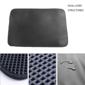 Waterproof Pet Cat Litter Mat EVA Double Layer Cat Litter Trapping Pet Litter Cat Mat Clean Pad Products For Cats Accessories